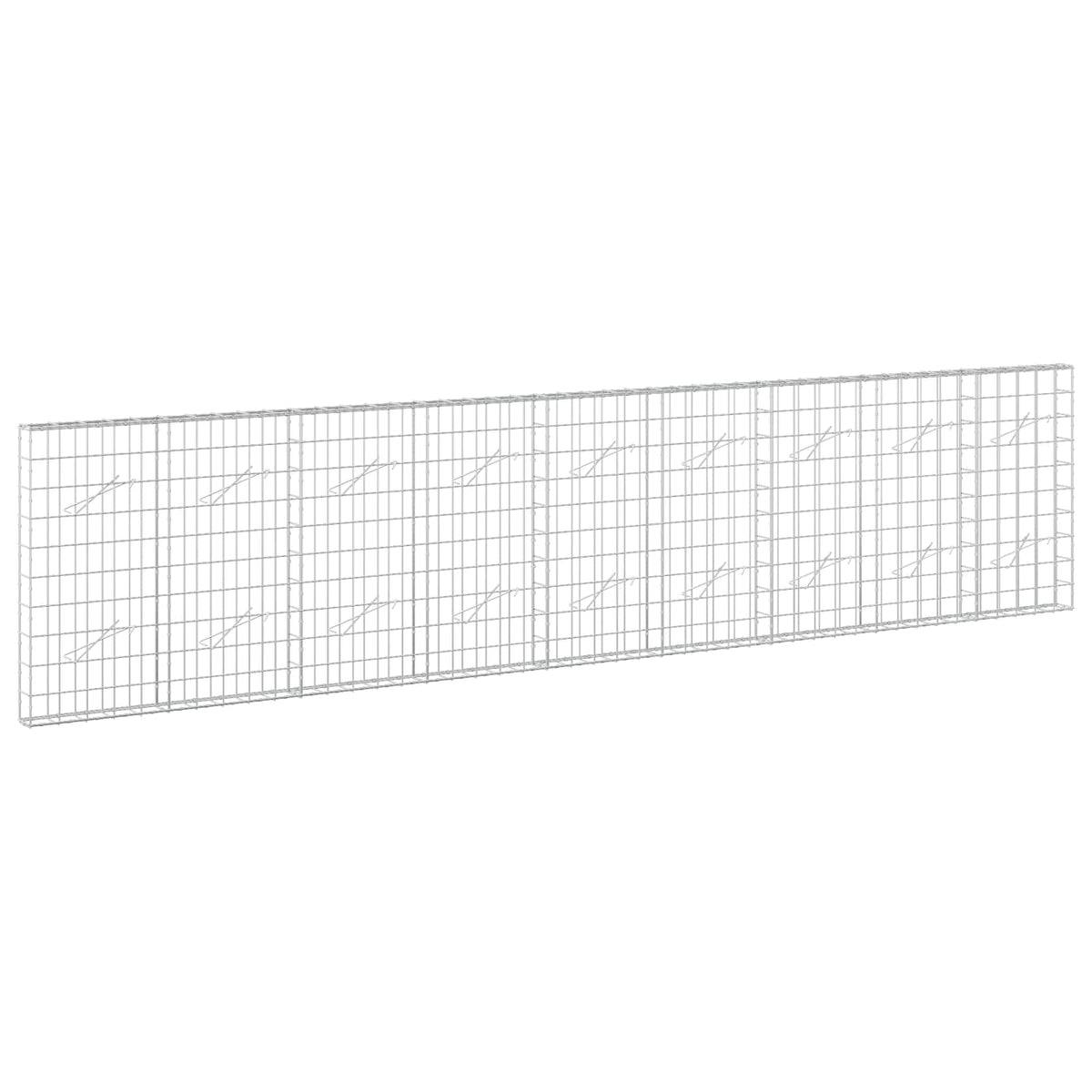 Gabion s žicom debljine 5 mm i mrežom 10x10 cm 450x10x100 cm