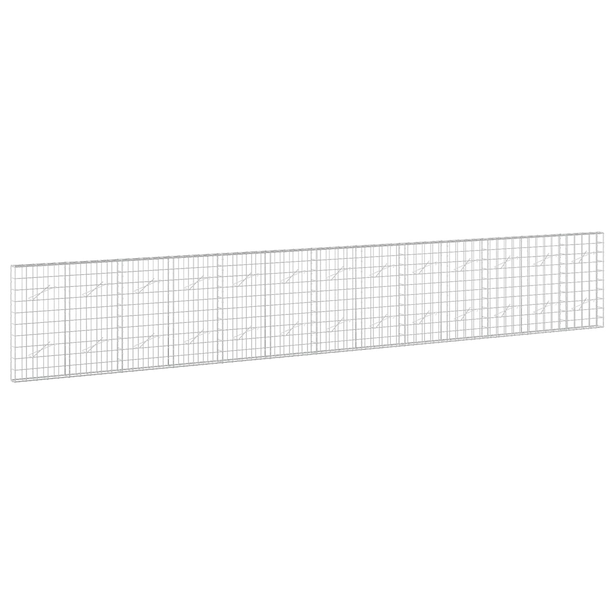 Gabion s žicom debljine 5 mm i mrežom 10x10 cm 650x10x100 cm