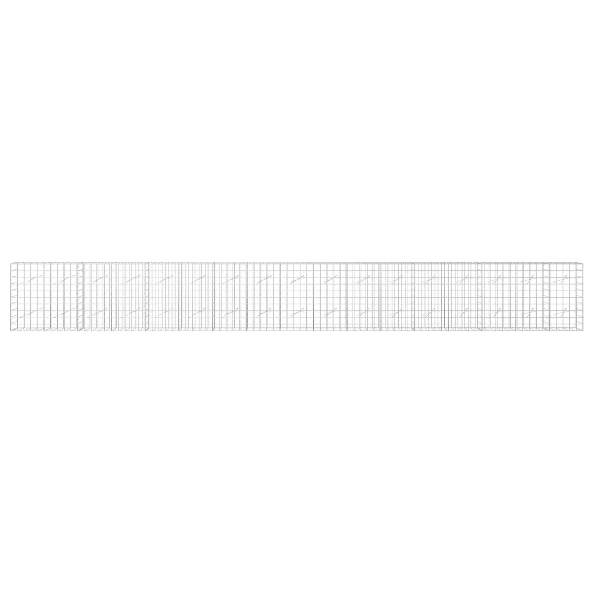 Gabion s žicom debljine 5 mm i mrežom 10x10 cm 850x10x100 cm