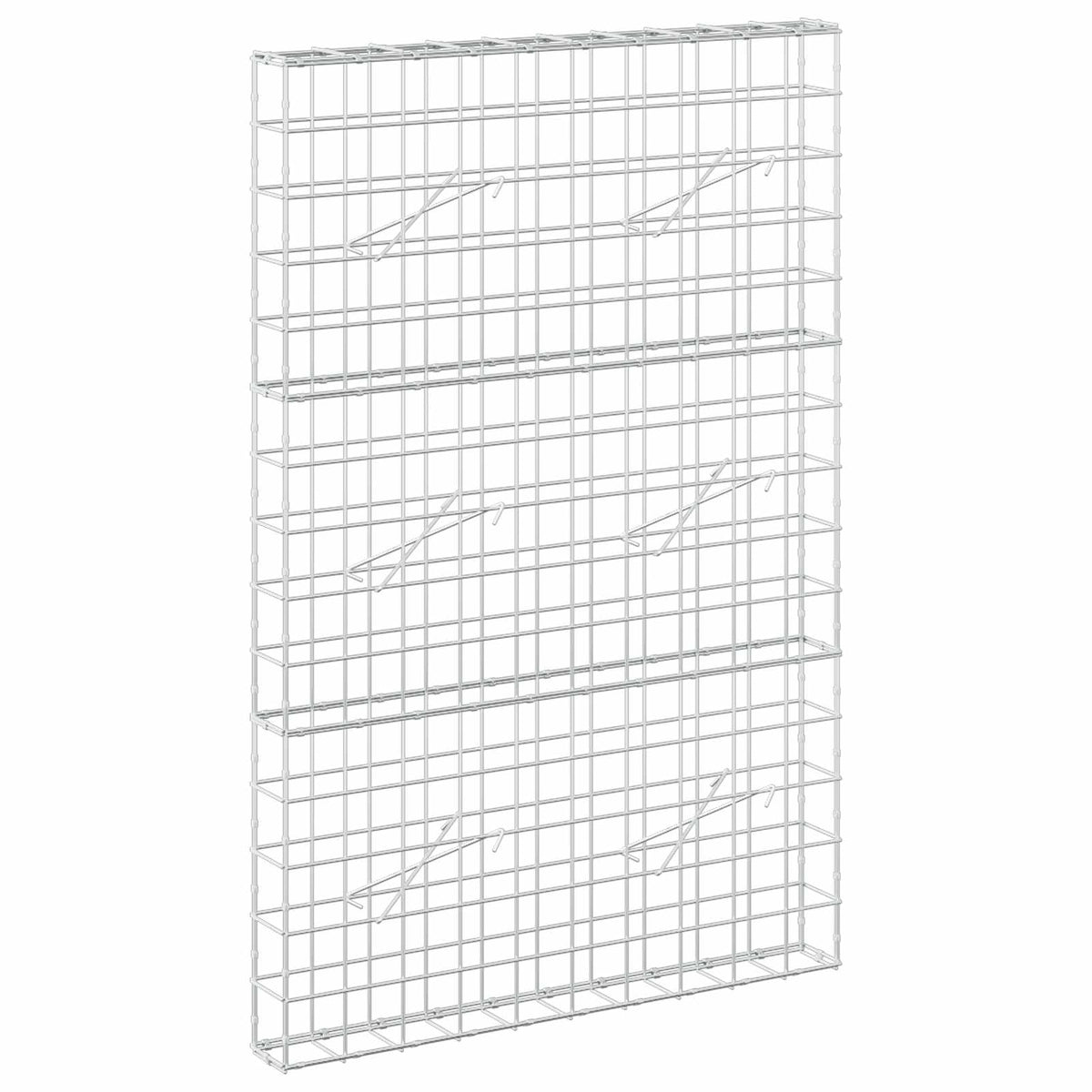 Gabion s žicom debljine 5 mm i mrežom 10x10 cm 100x10x150 cm