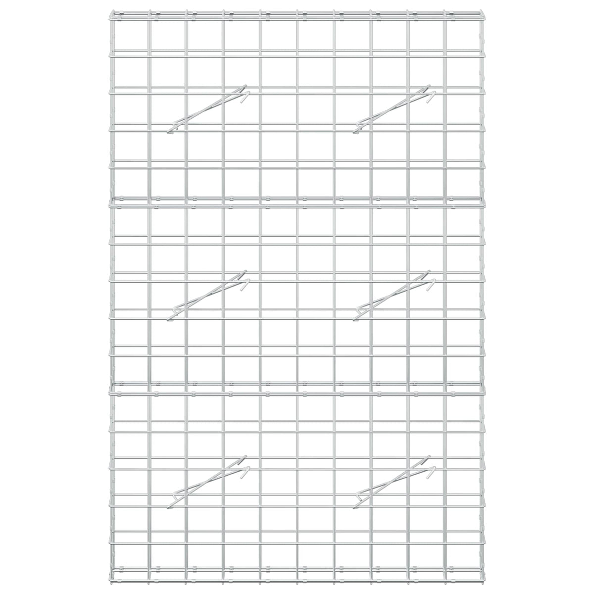 Gabion s žicom debljine 5 mm i mrežom 10x10 cm 100x10x150 cm