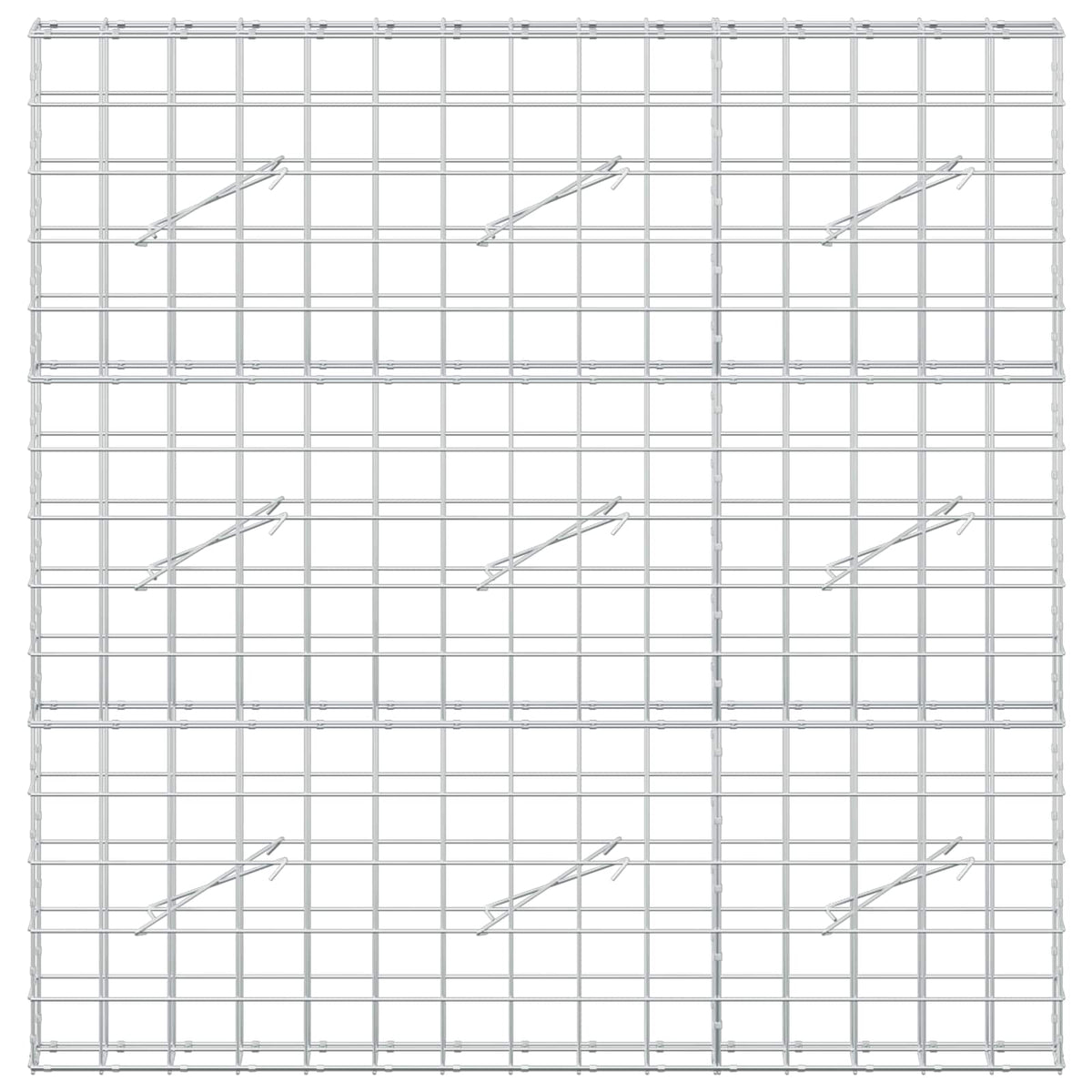 Gabion s žicom debljine 5 mm i mrežom 10x10 cm 150x10x150 cm