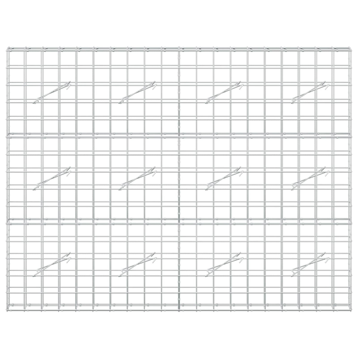 Gabion s žicom debljine 5 mm i mrežom 10x10 cm 200x10x150 cm