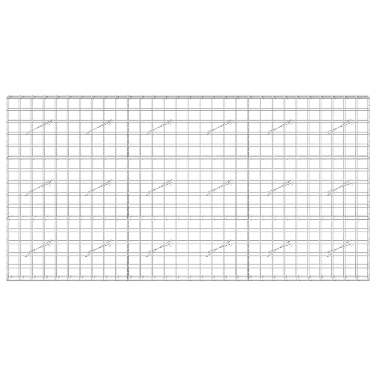 Gabion s žicom debljine 5 mm i mrežom 10x10 cm 300x10x150 cm
