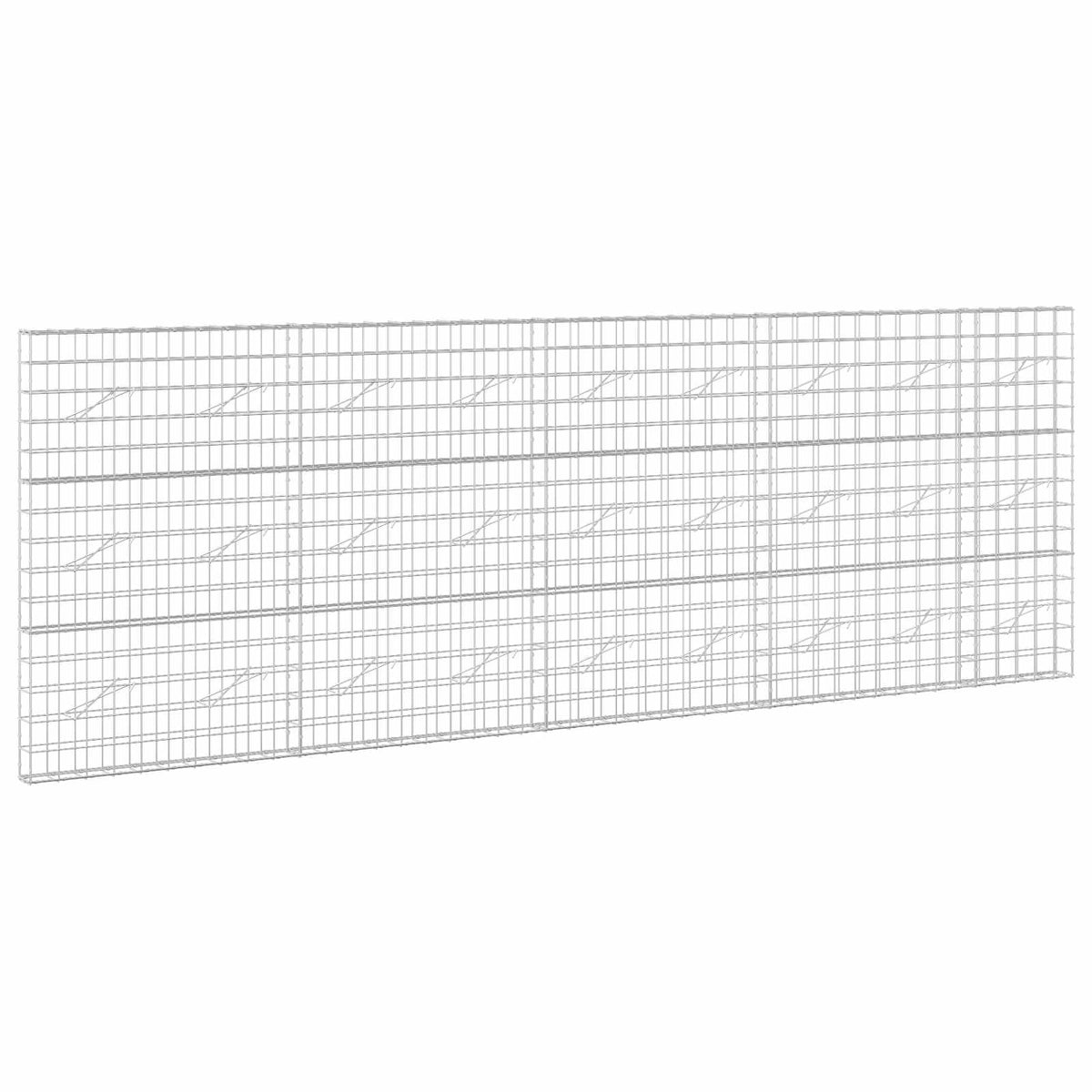 Gabion s žicom debljine 5 mm i mrežom 10x10 cm 450x10x150 cm