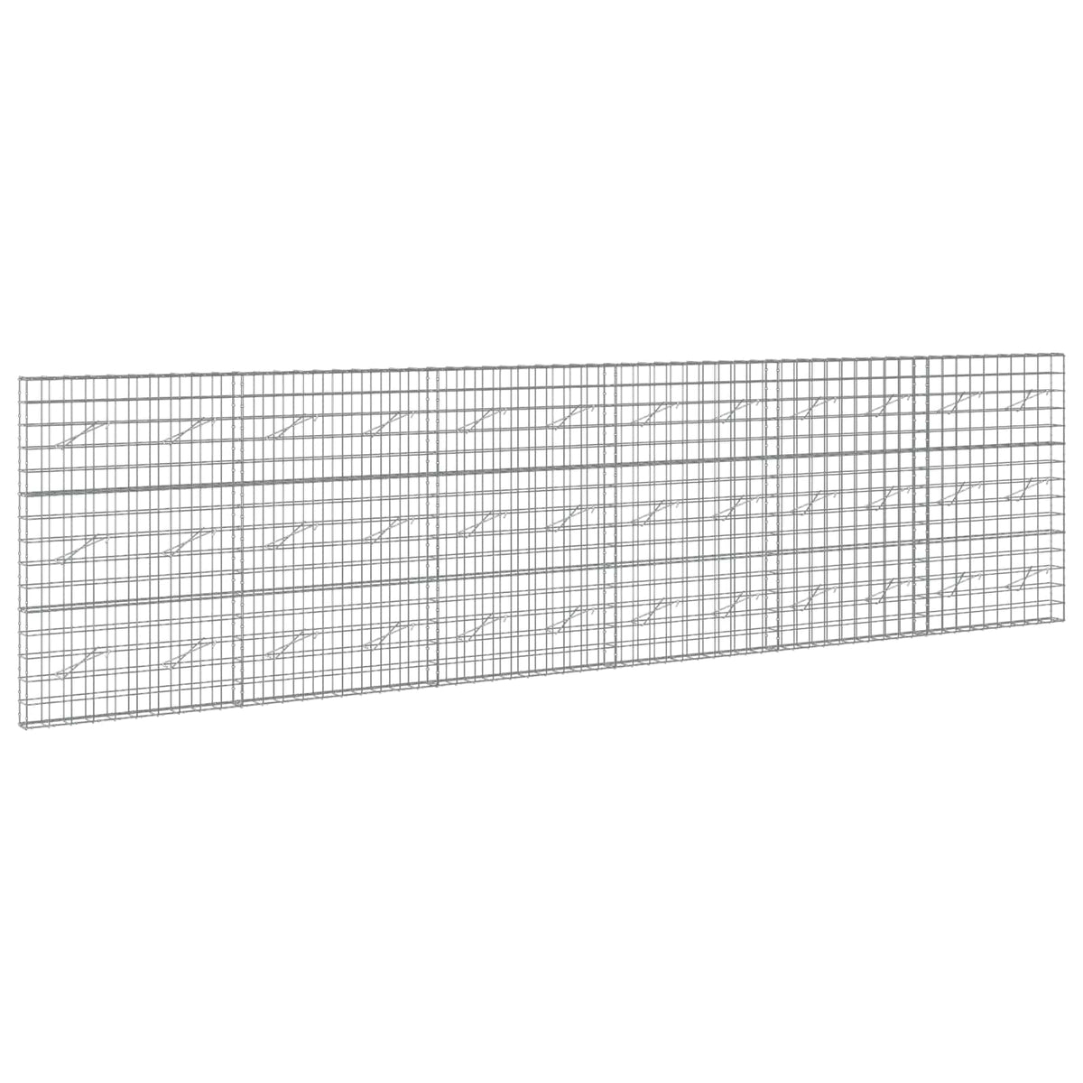 Gabion s žicom debljine 5 mm i mrežom 10x10 cm 600x10x150 cm