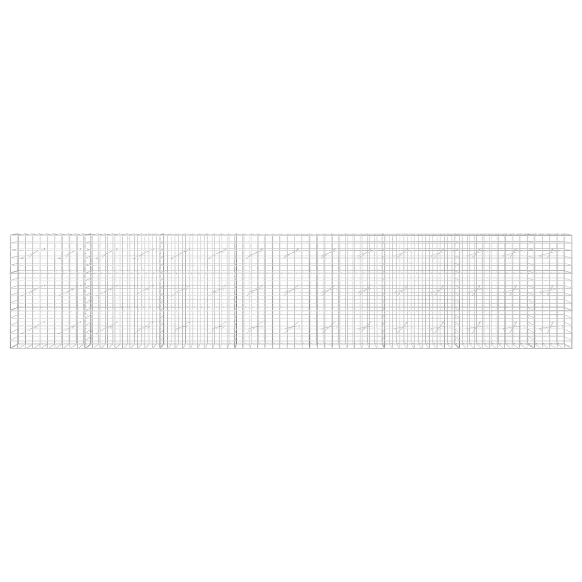 Gabion s žicom debljine 5 mm i mrežom 10x10 cm 750x10x150 cm