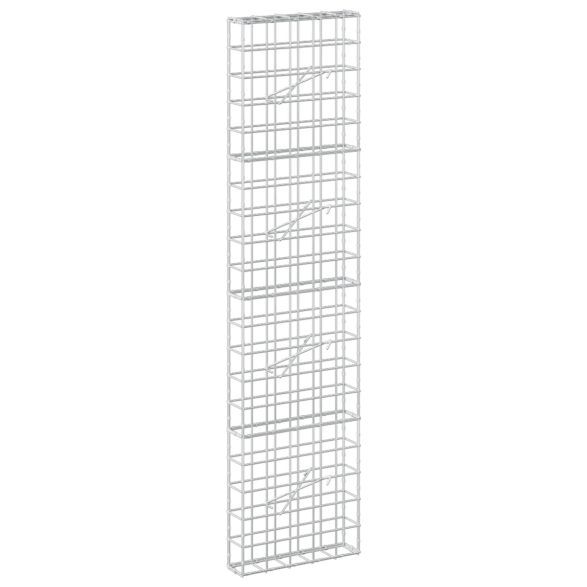 Gabion s žicom debljine 5 mm i mrežom 10x10 cm 50x10x200 cm
