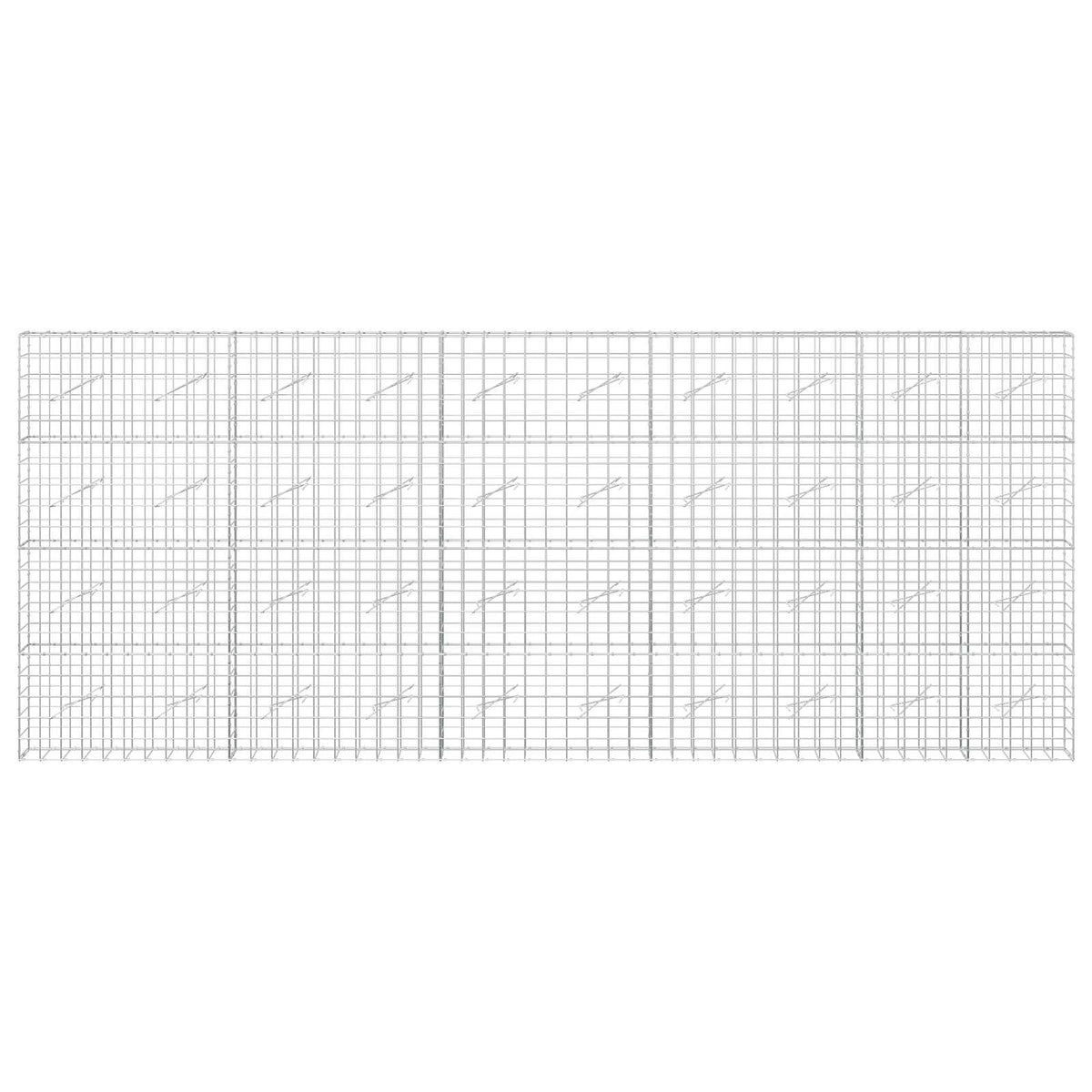 Gabion s žicom debljine 5 mm i mrežom 10x10 cm 500x10x200 cm