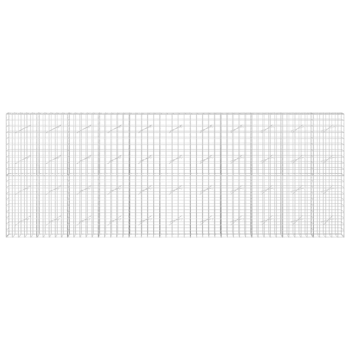 Gabion s žicom debljine 5 mm i mrežom 10x10 cm 550x10x200 cm