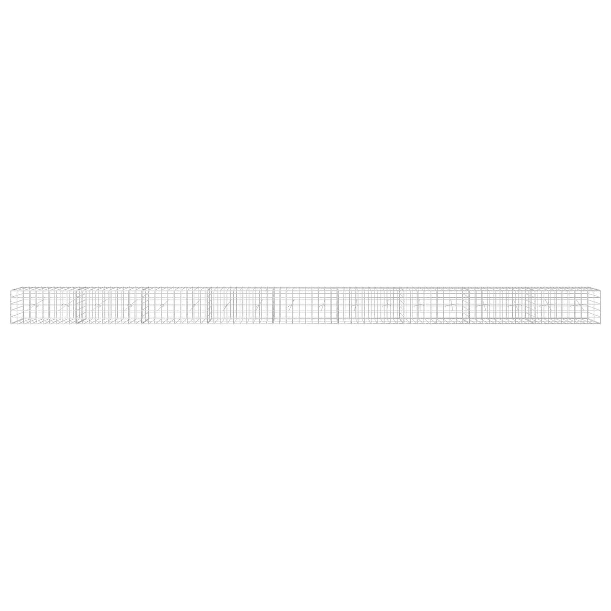 Gabion s žicom debljine 5 mm i mrežom 10x10 cm 900x20x50 cm