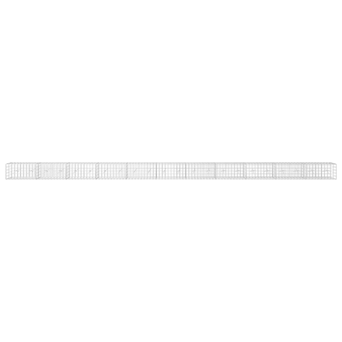 Gabion s žicom debljine 5 mm i mrežom 10x10 cm 1100x20x50 cm