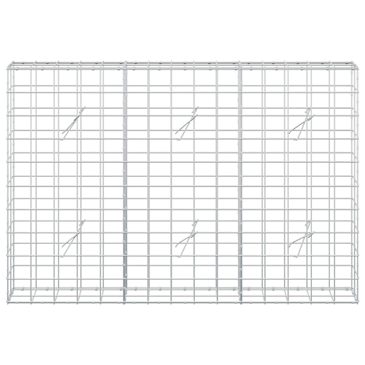 Gabion s žicom debljine 5 mm i mrežom 10x10 cm 150x20x100 cm