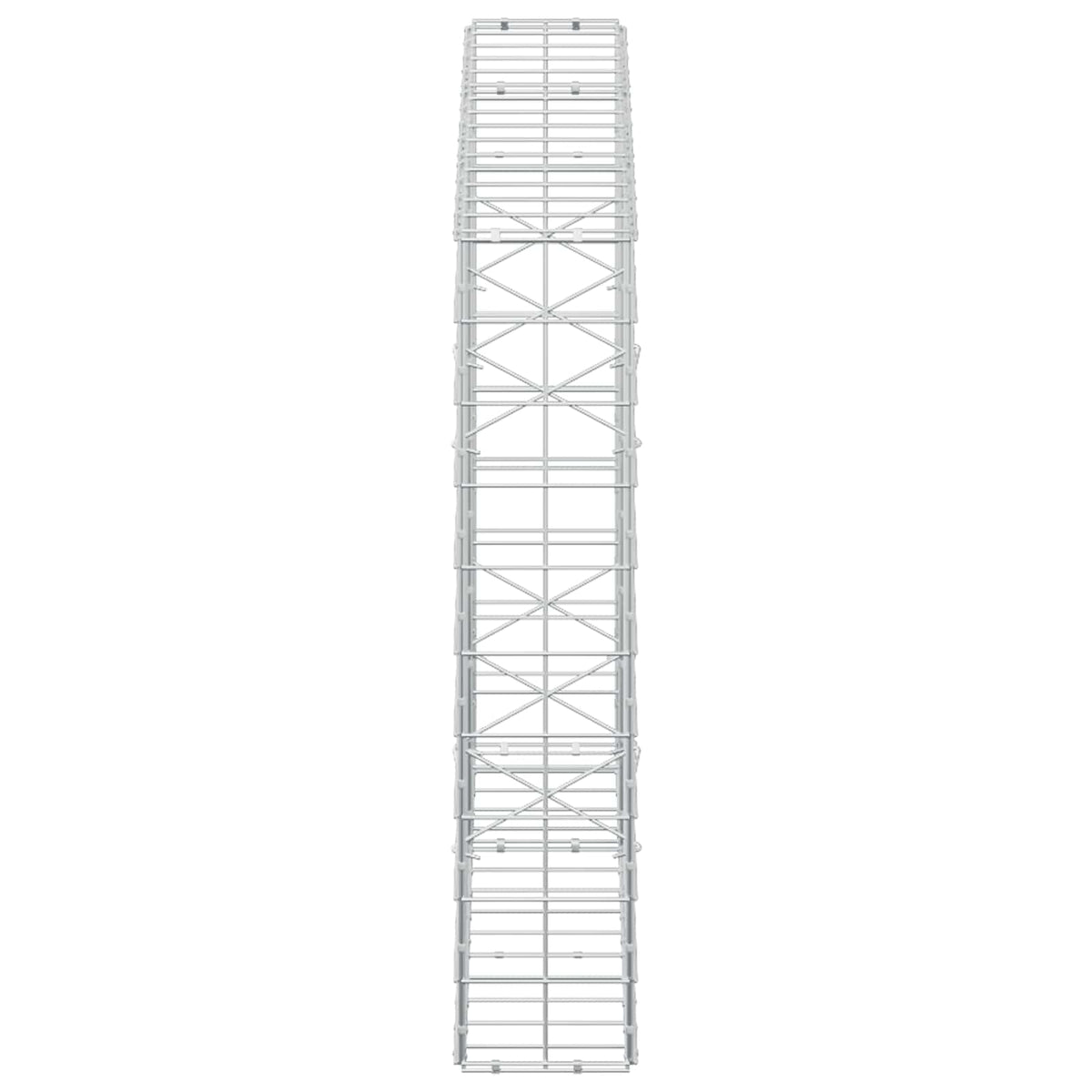 Gabion s žicom debljine 5 mm i mrežom 10x10 cm 150x20x100 cm