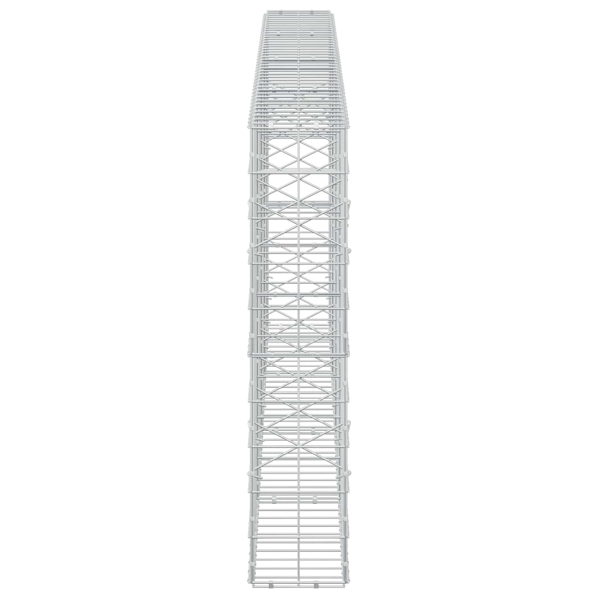 Gabion s žicom debljine 5 mm i mrežom 10x10 cm 400x20x100 cm