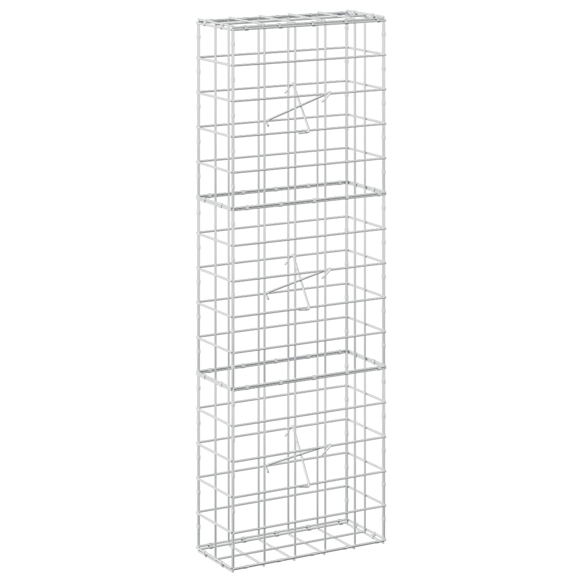 Gabion s žicom debljine 5 mm i mrežom 10x10 cm 50x20x150 cm