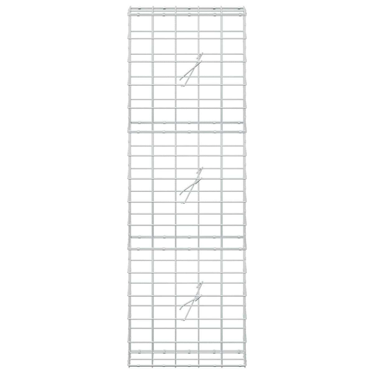 Gabion s žicom debljine 5 mm i mrežom 10x10 cm 50x20x150 cm
