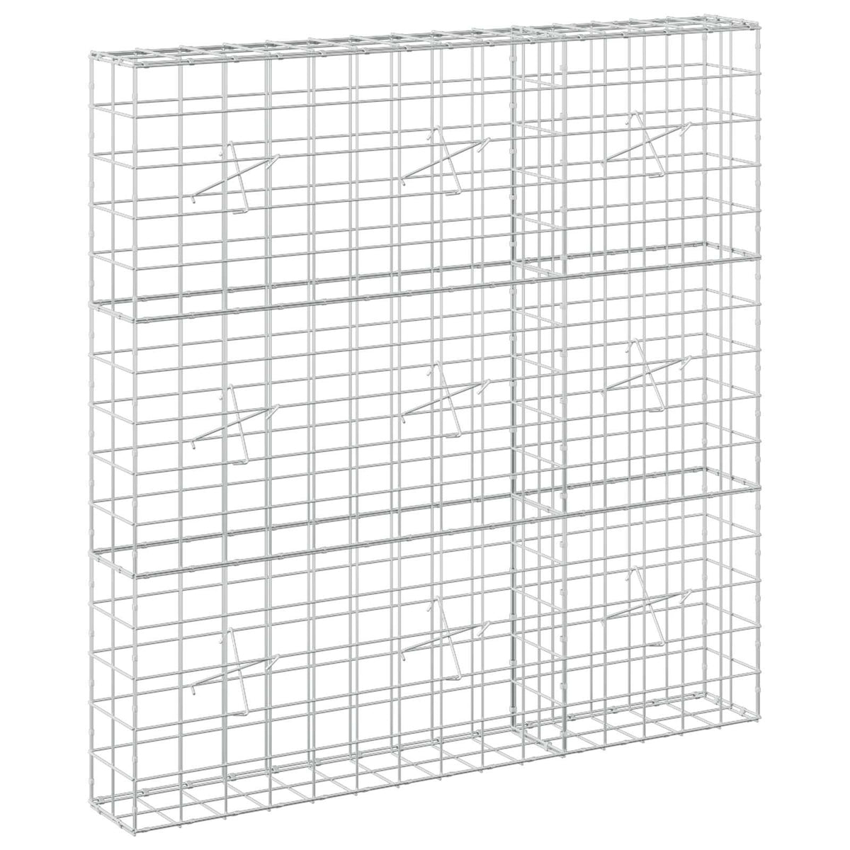 Gabion s žicom debljine 5 mm i mrežom 10x10 cm 150x20x150 cm