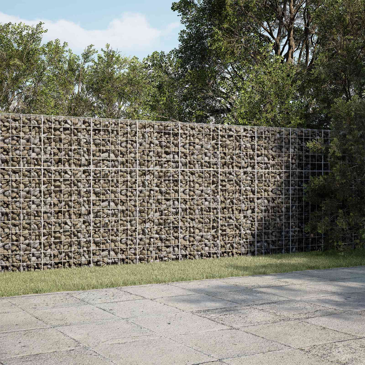 Gabion s žicom debljine 5 mm i mrežom 10x10 cm 300x20x150 cm