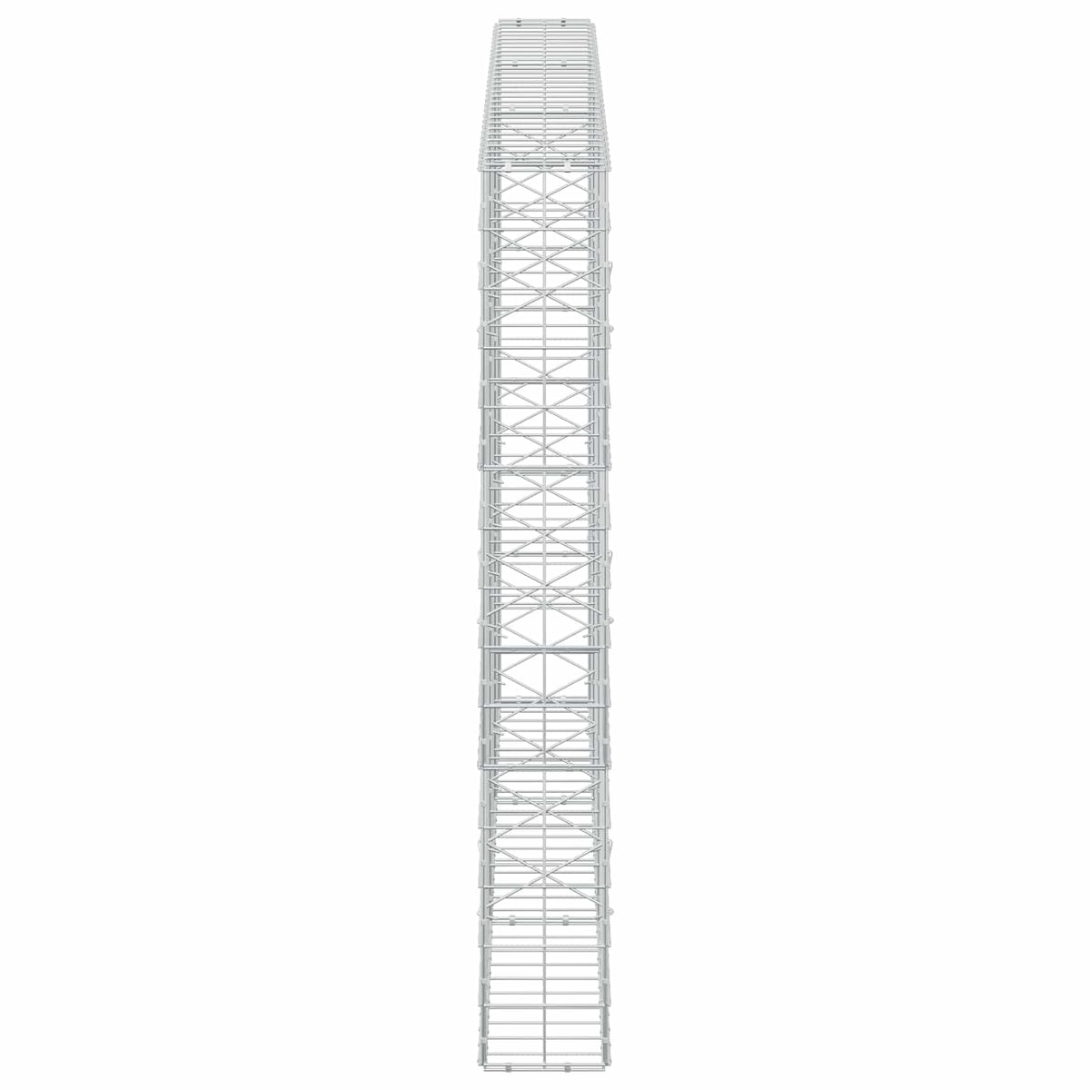 Gabion s žicom debljine 5 mm i mrežom 10x10 cm 300x20x150 cm