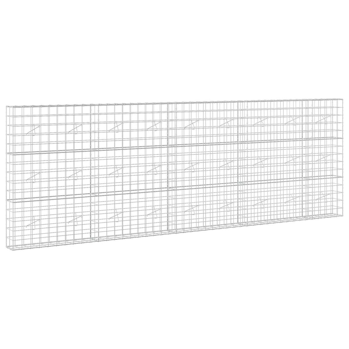 Gabion s žicom debljine 5 mm i mrežom 10x10 cm 450x20x150 cm
