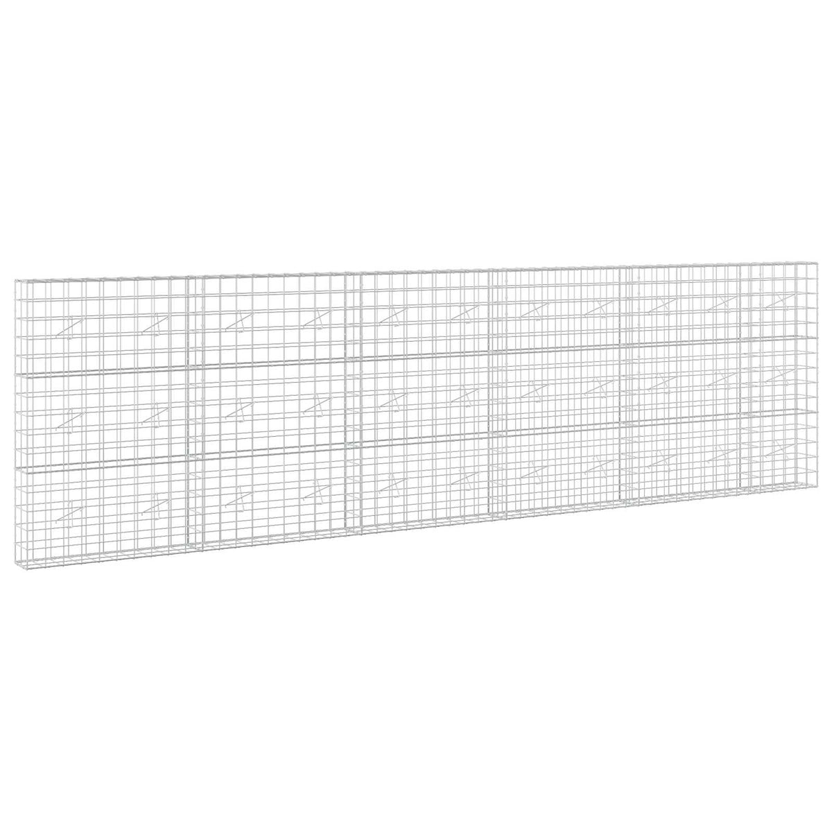 Gabion s žicom debljine 5 mm i mrežom 10x10 cm 550x20x150 cm