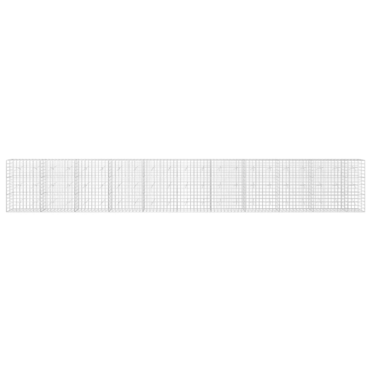 Gabion s žicom debljine 5 mm i mrežom 10x10 cm 1050x20x150 cm