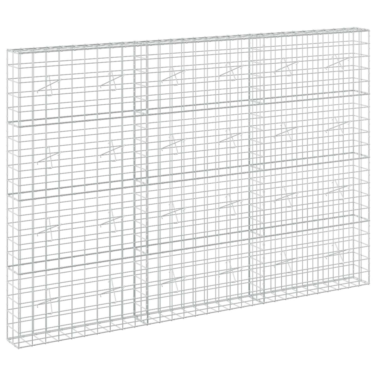 Gabion s žicom debljine 5 mm i mrežom 10x10 cm 300x20x200 cm