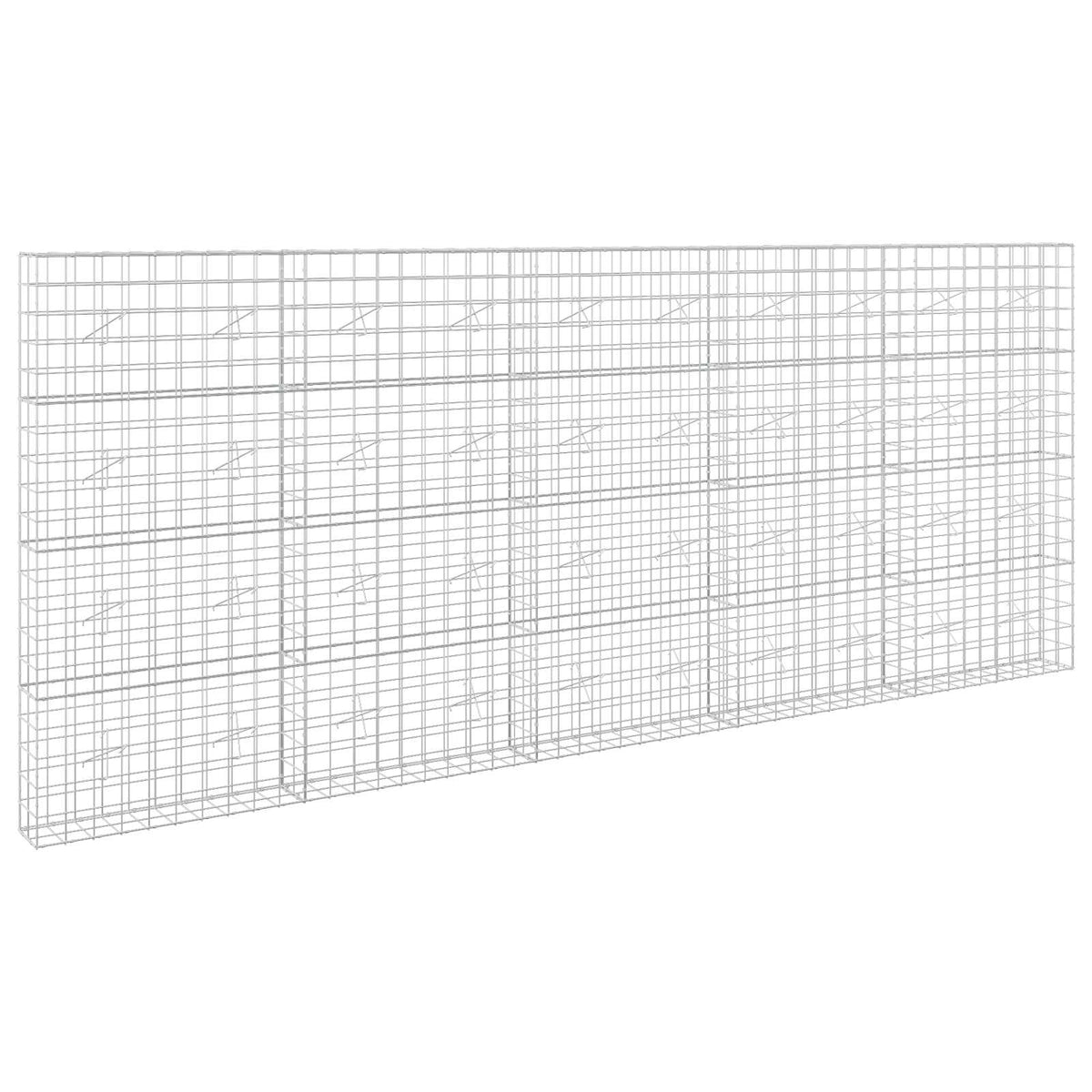 Gabion s žicom debljine 5 mm i mrežom 10x10 cm 500x20x200 cm