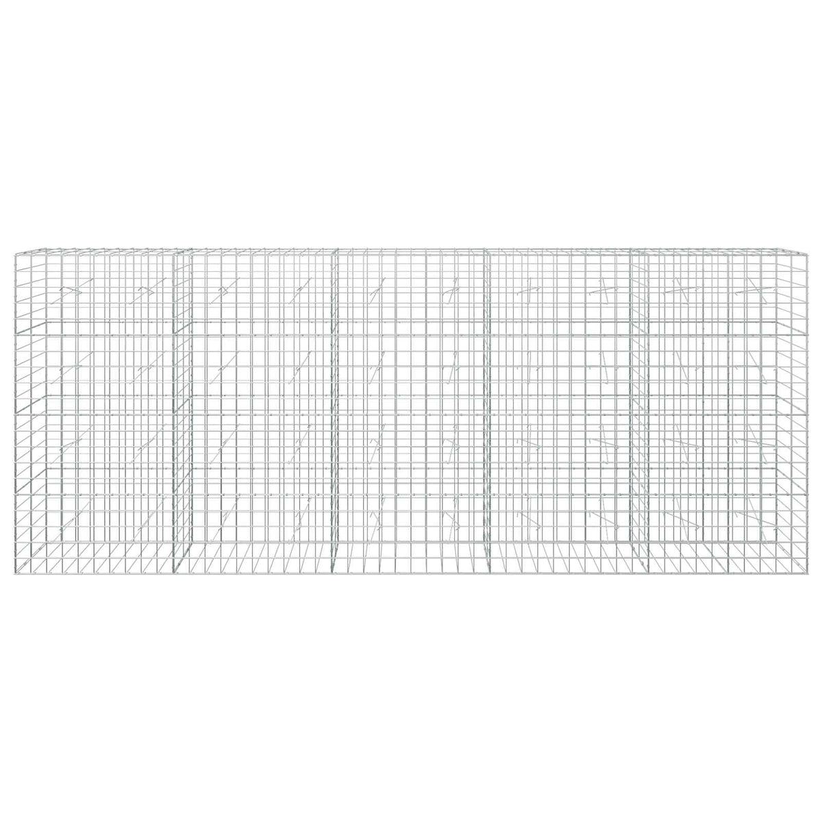 Gabion s žicom debljine 5 mm i mrežom 10x10 cm 500x20x200 cm