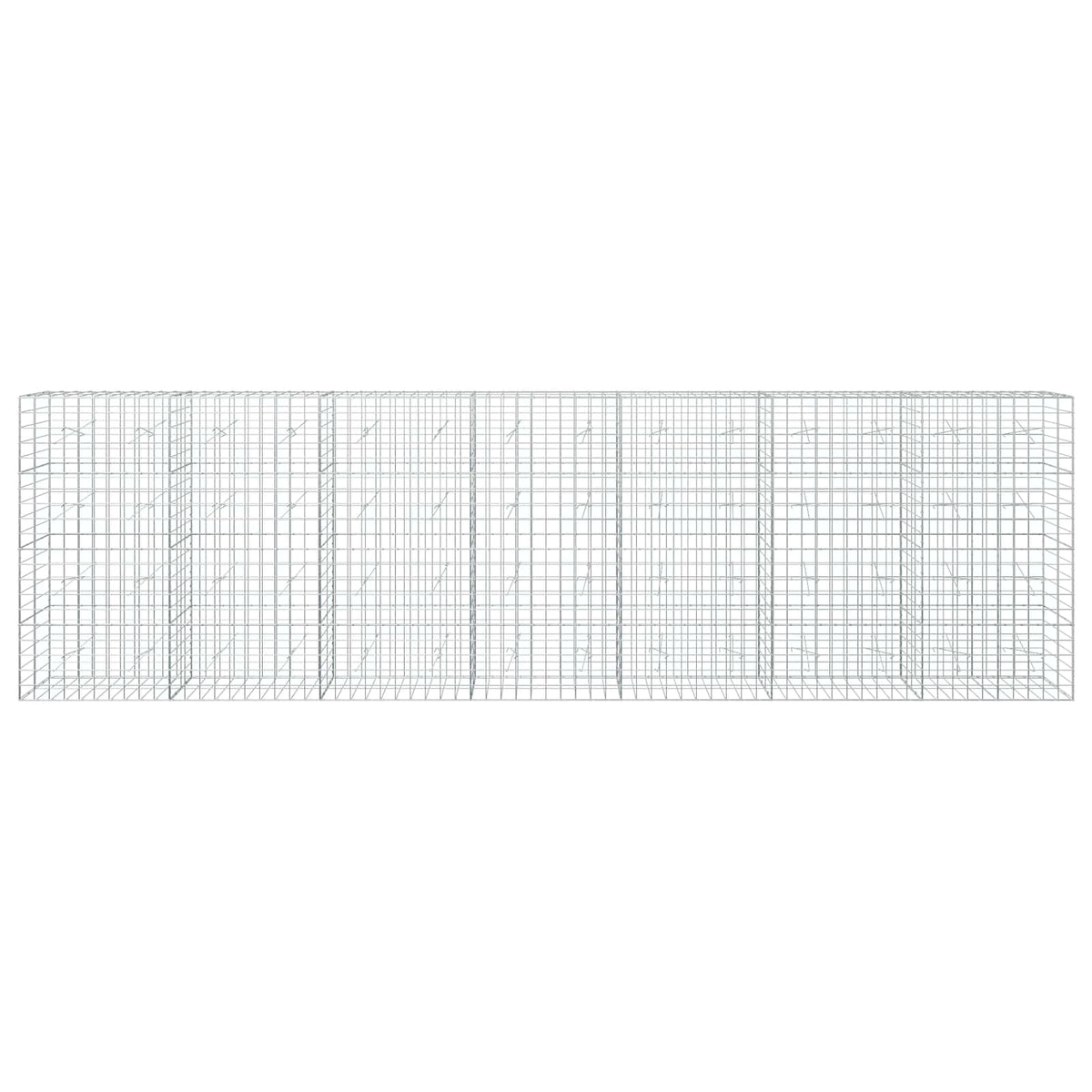 Gabion s žicom debljine 5 mm i mrežom 10x10 cm 700x20x200 cm