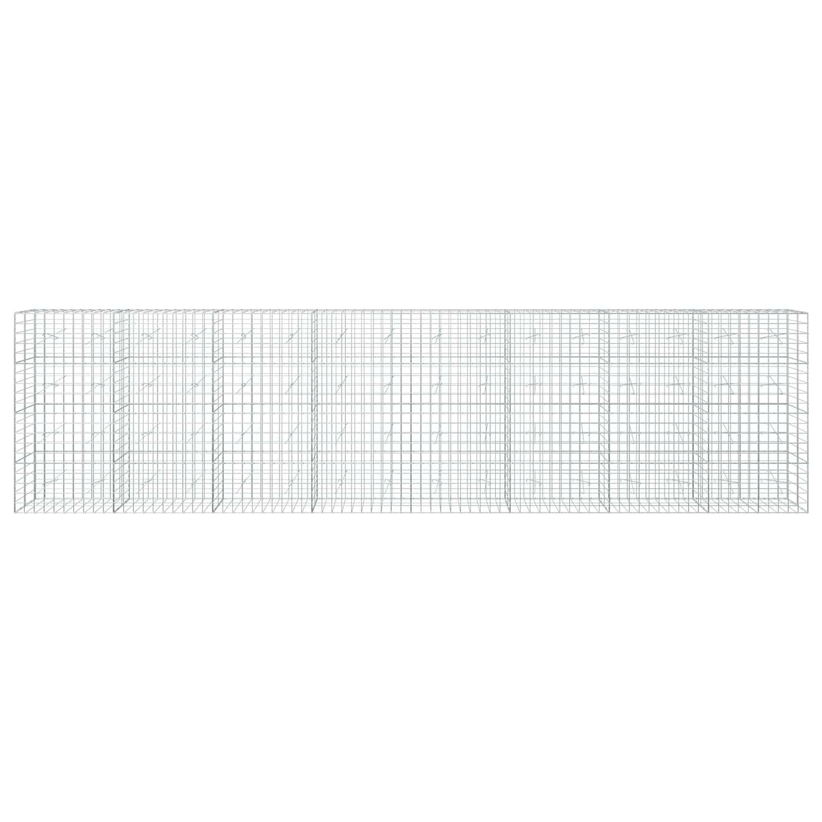 Gabion s žicom debljine 5 mm i mrežom 10x10 cm 800x20x200 cm