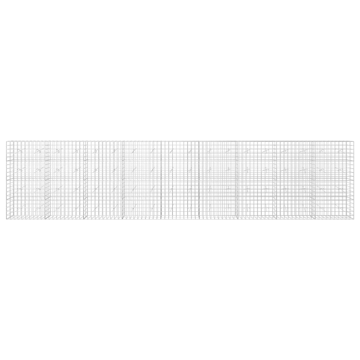 Gabion s žicom debljine 5 mm i mrežom 10x10 cm 900x20x200 cm