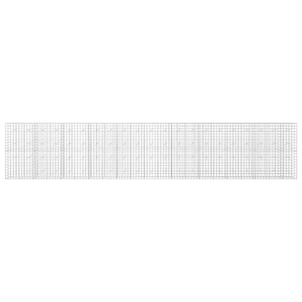 Gabion s žicom debljine 5 mm i mrežom 10x10 cm 1050x20x200 cm