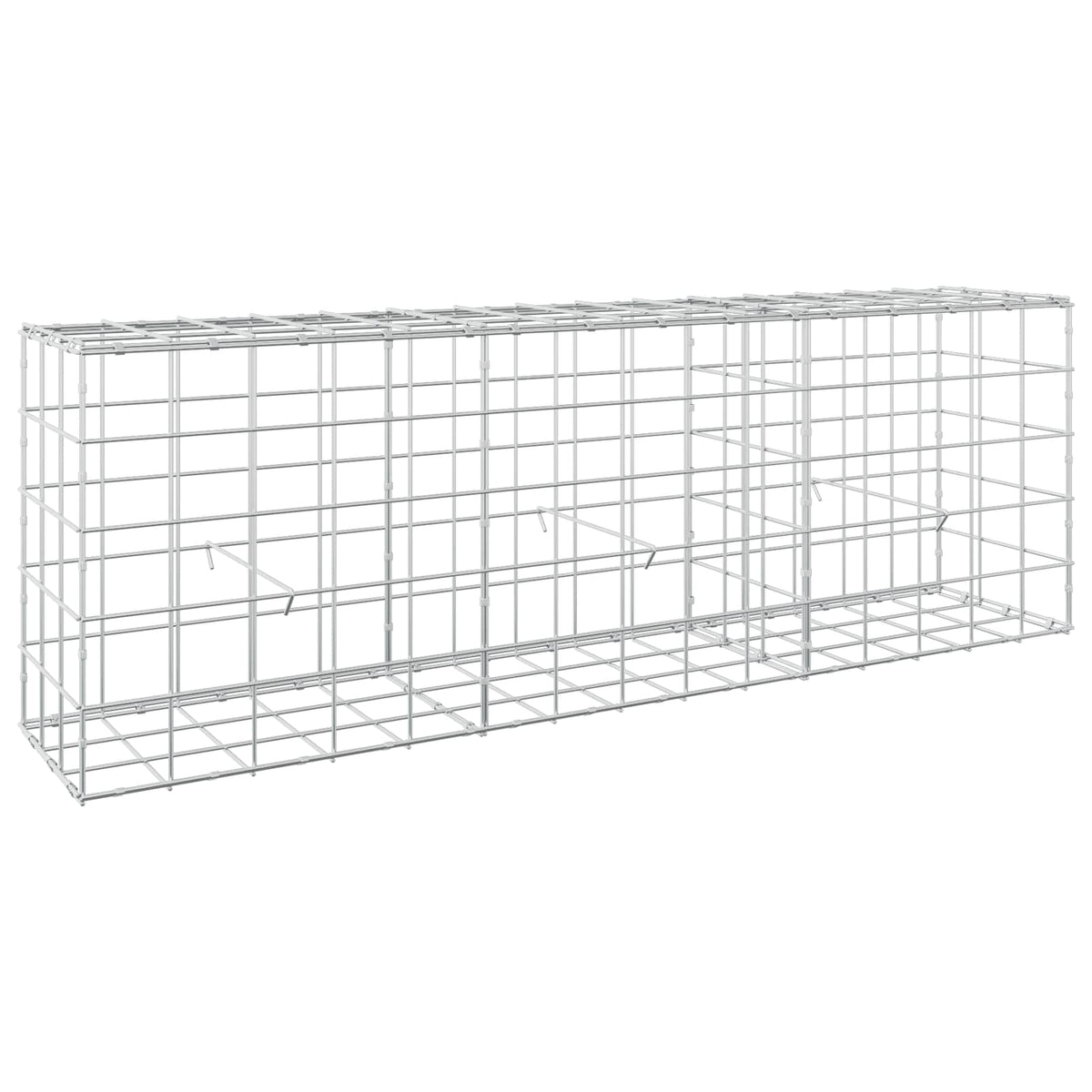 Gabion s žicom debljine 5 mm i mrežom 10x10 cm 150x30x50 cm