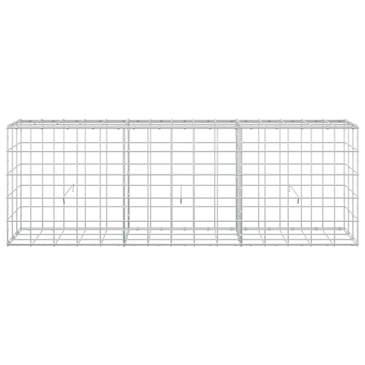 Gabion s žicom debljine 5 mm i mrežom 10x10 cm 150x30x50 cm