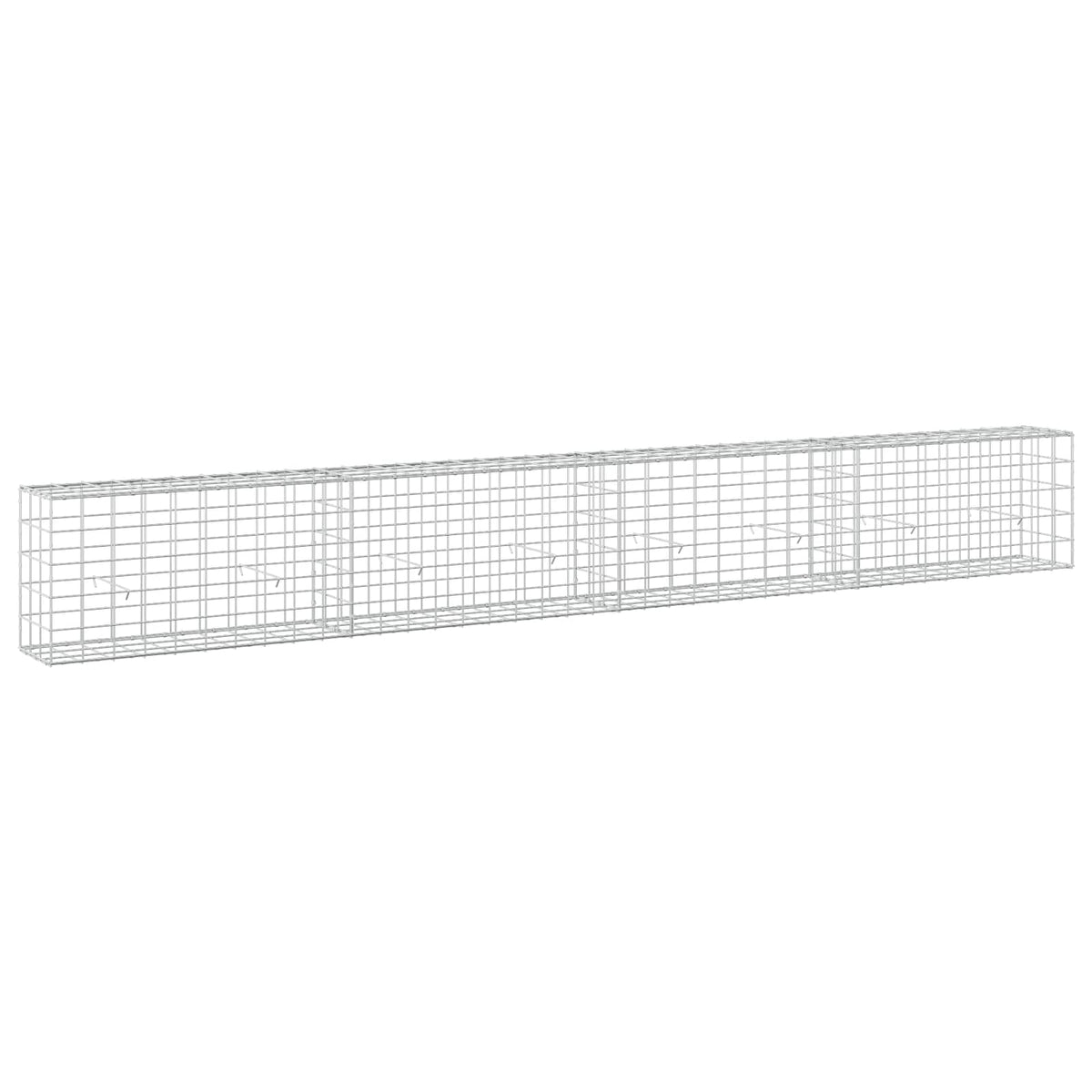 Gabion s žicom debljine 5 mm i mrežom 10x10 cm 400x30x50 cm