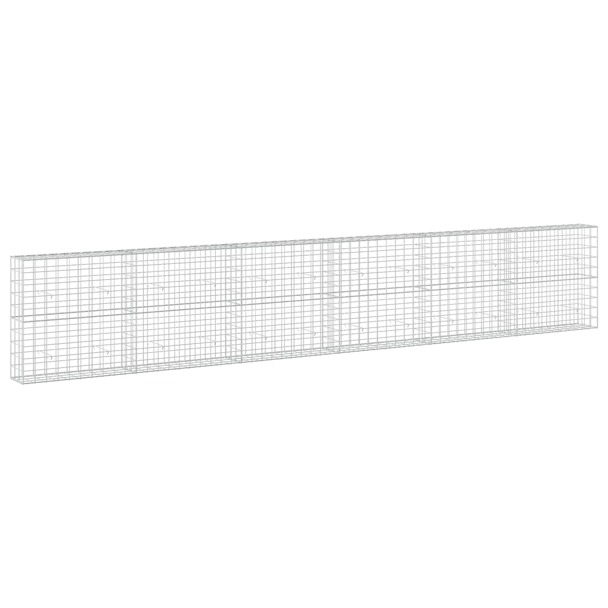 Gabion s žicom debljine 5 mm i mrežom 10x10 cm 600x30x100 cm