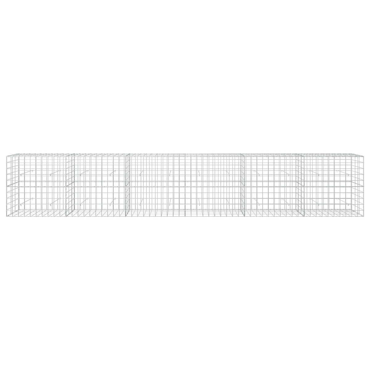 Gabion s žicom debljine 5 mm i mrežom 10x10 cm 600x30x100 cm