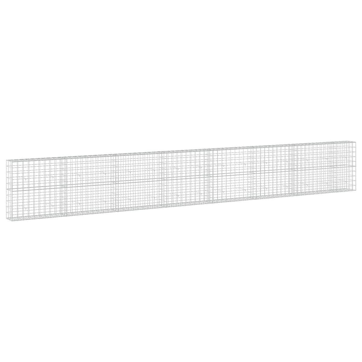Gabion s žicom debljine 5 mm i mrežom 10x10 cm 750x30x100 cm