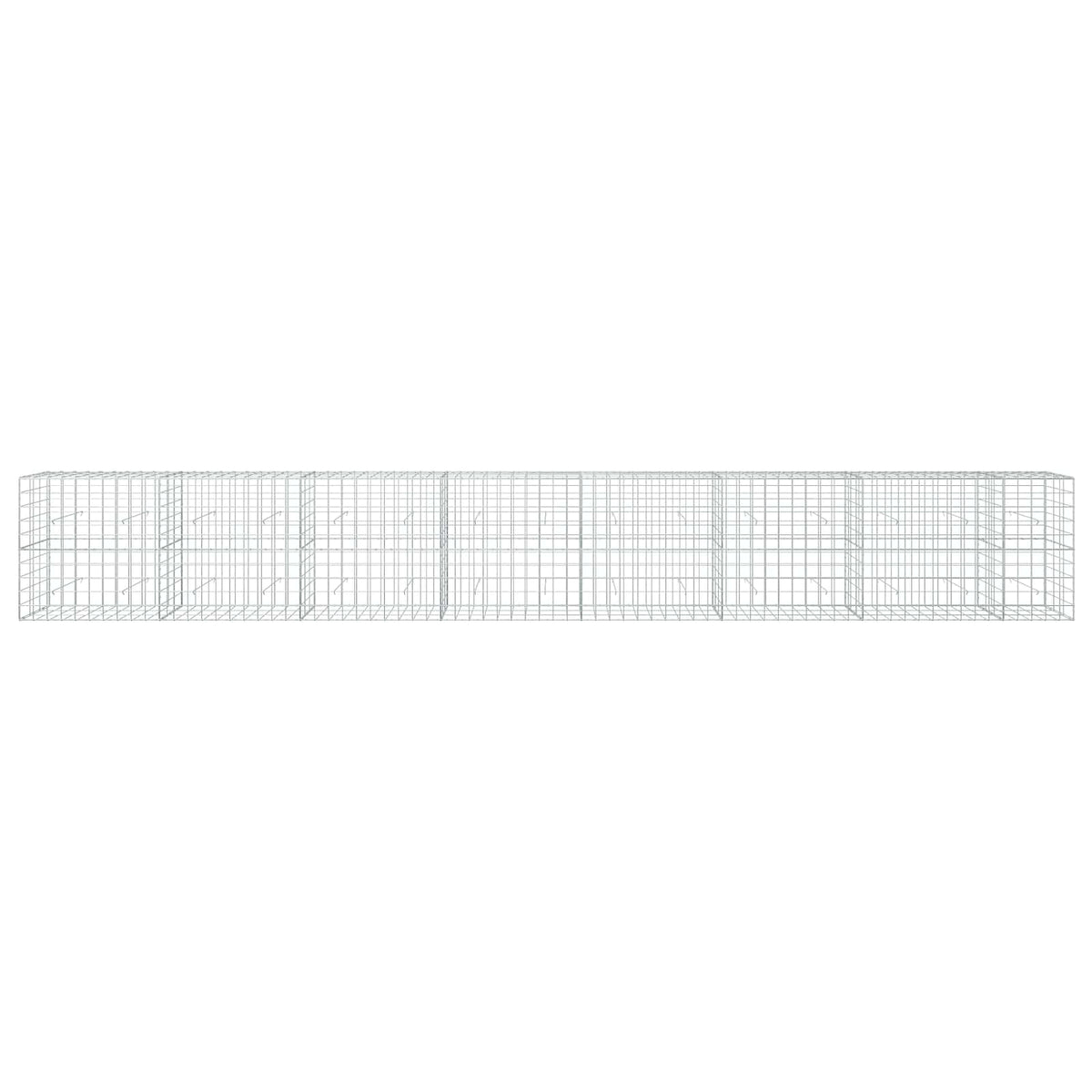 Gabion s žicom debljine 5 mm i mrežom 10x10 cm 750x30x100 cm