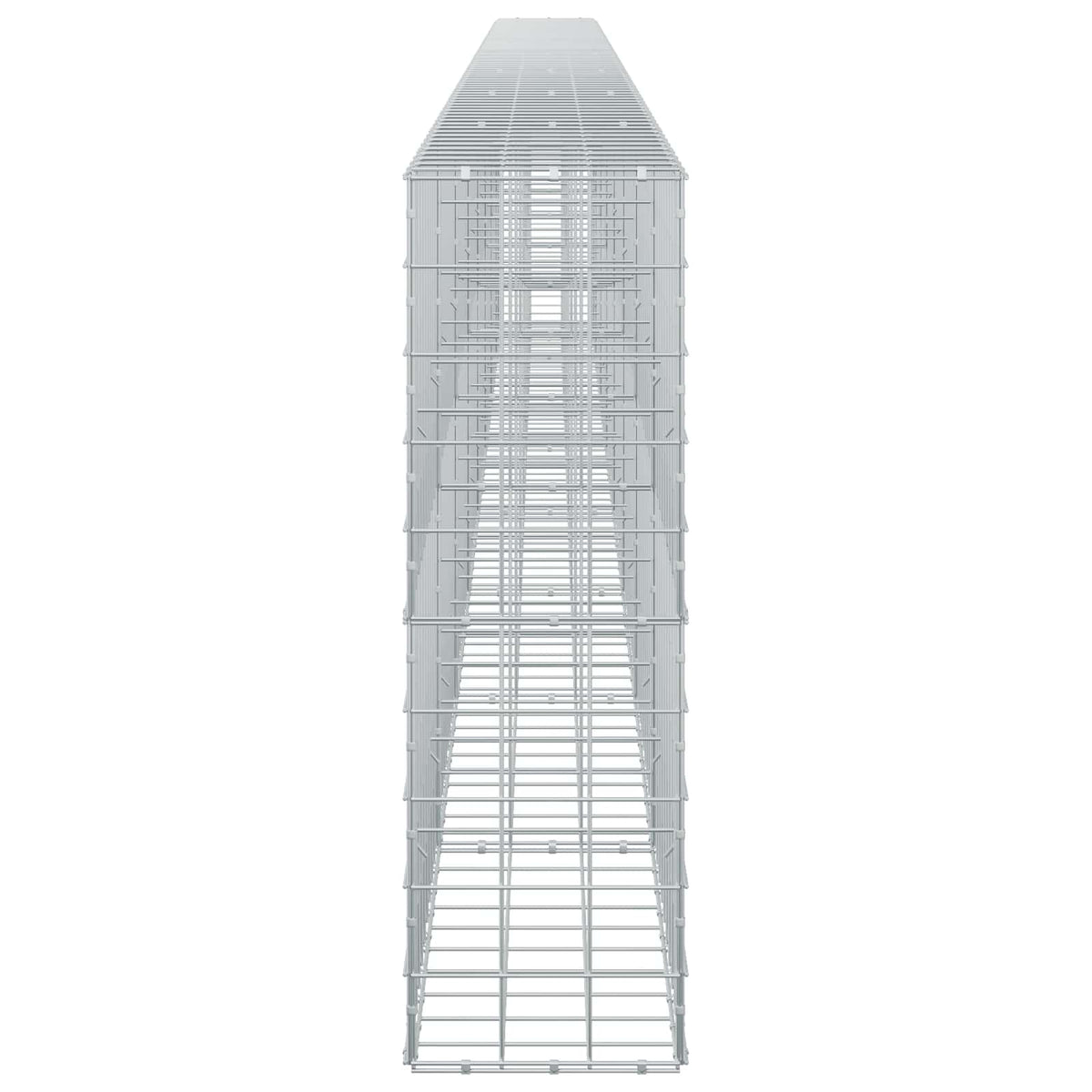 Gabion s žicom debljine 5 mm i mrežom 10x10 cm 750x30x100 cm