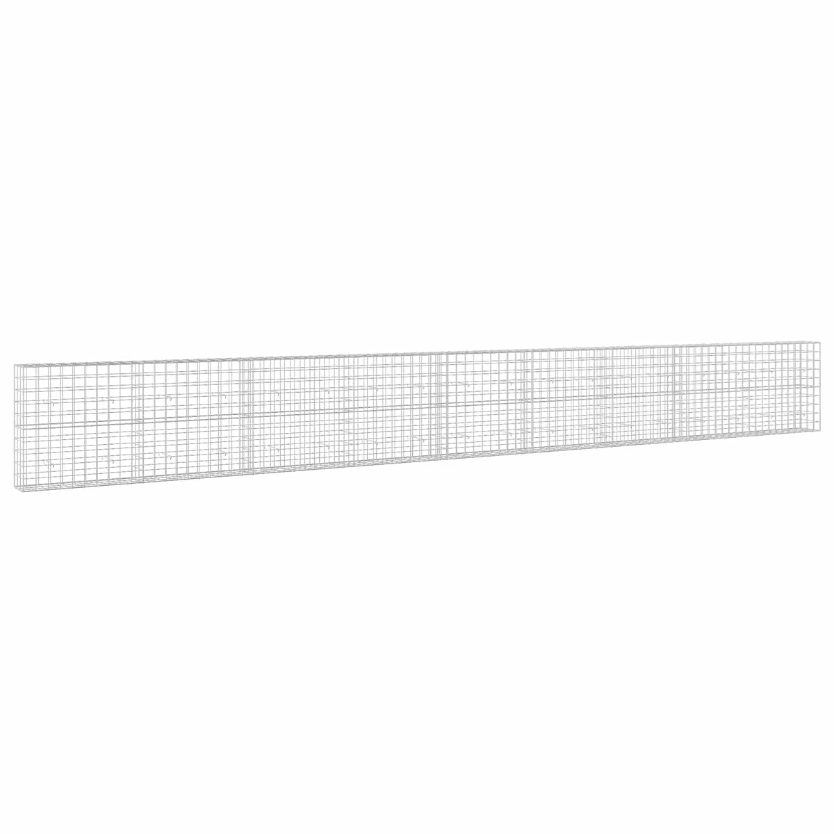 Gabion s žicom debljine 5 mm i mrežom 10x10 cm 900x30x100 cm
