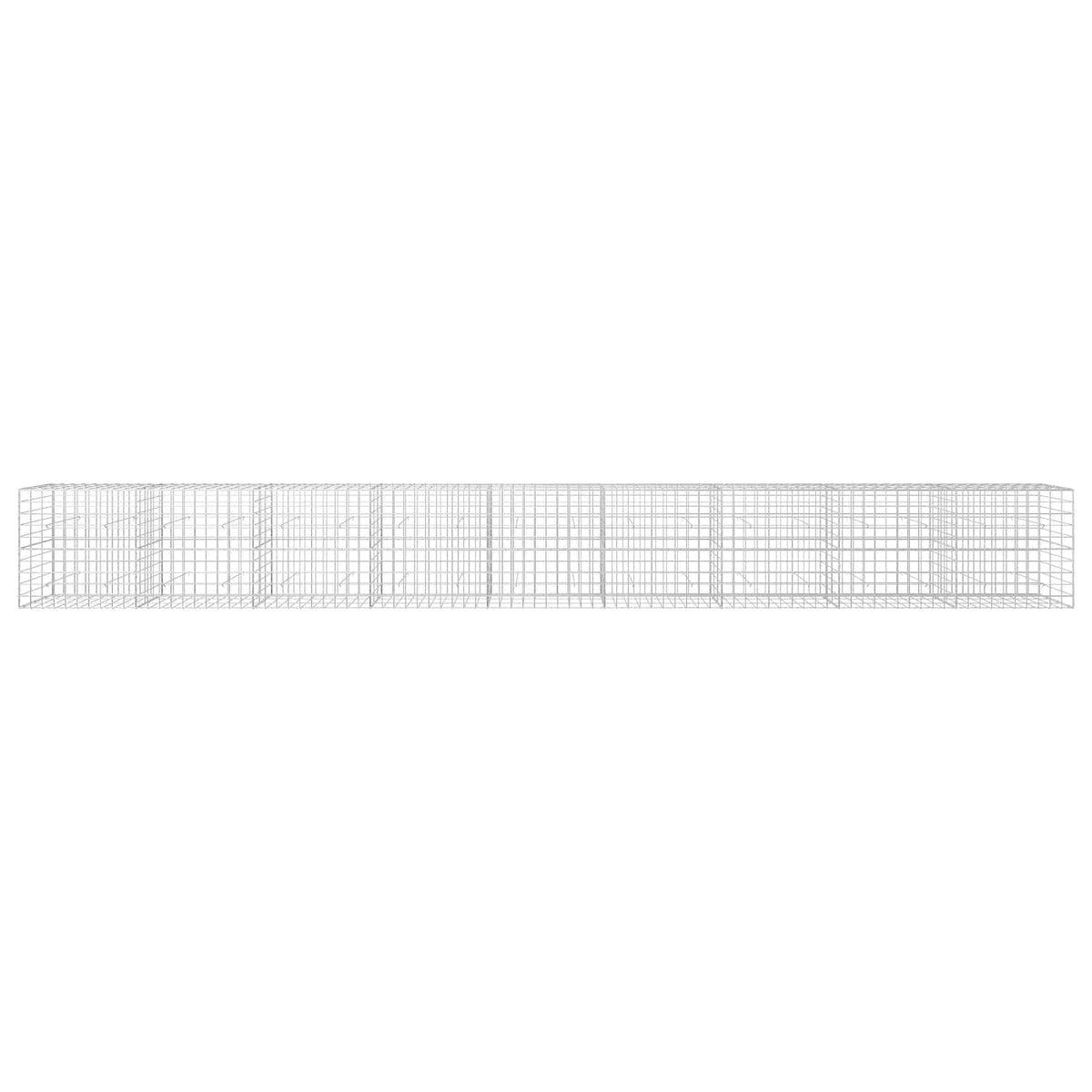 Gabion s žicom debljine 5 mm i mrežom 10x10 cm 900x30x100 cm
