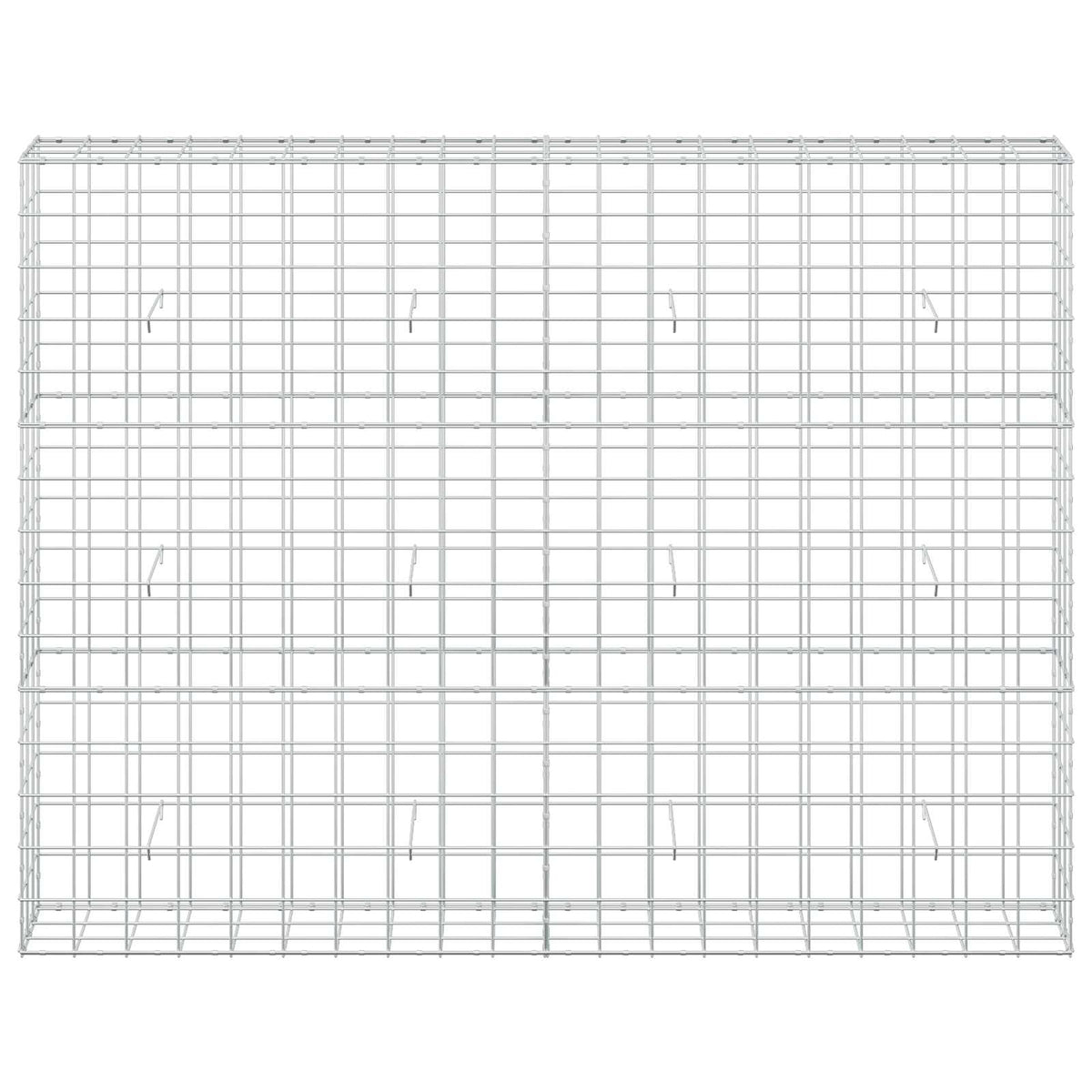 Gabion s žicom debljine 5 mm i mrežom 10x10 cm 200x30x150 cm