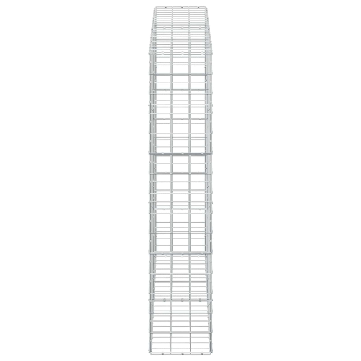 Gabion s žicom debljine 5 mm i mrežom 10x10 cm 200x30x150 cm