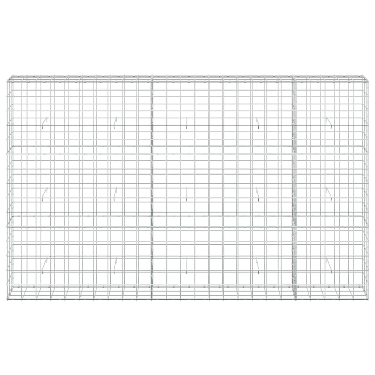 Gabion s žicom debljine 5 mm i mrežom 10x10 cm 250x30x150 cm