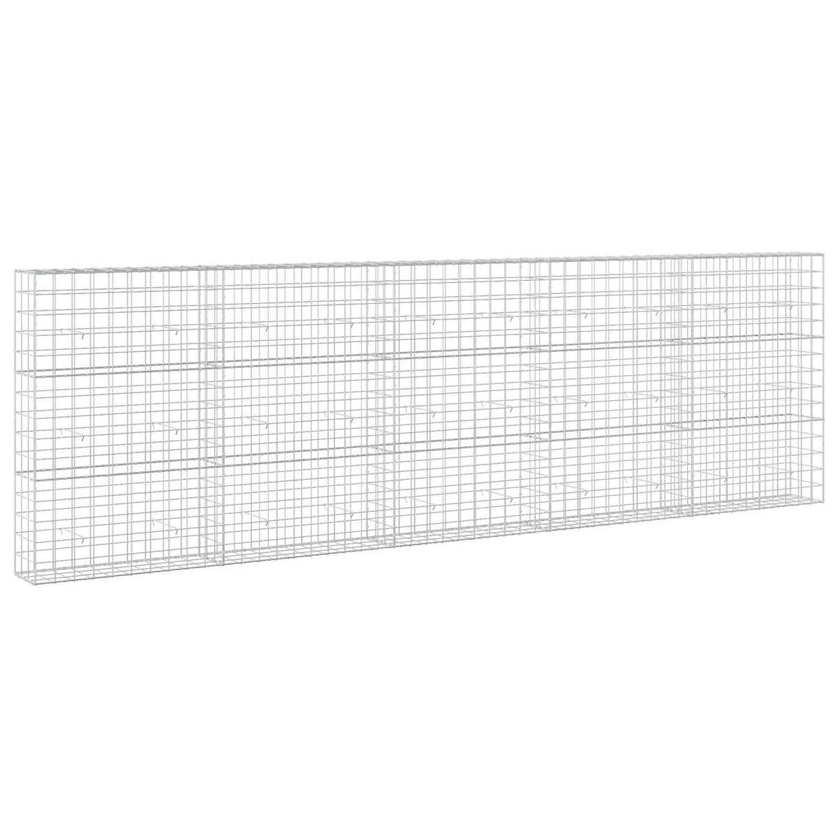 Gabion s žicom debljine 5 mm i mrežom 10x10 cm 500x30x150 cm