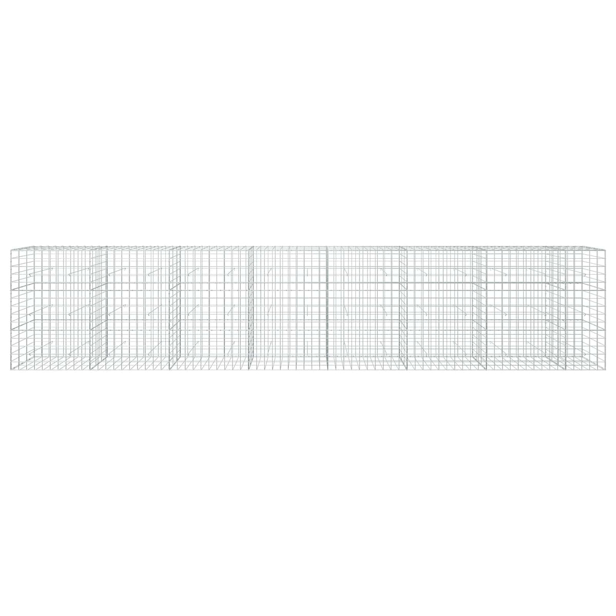 Gabion s žicom debljine 5 mm i mrežom 10x10 cm 750x30x150 cm