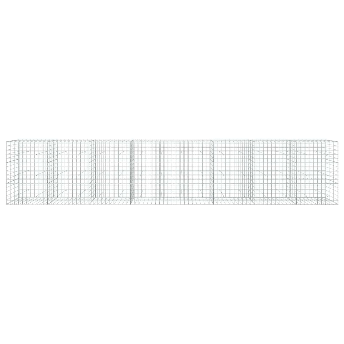 Gabion s žicom debljine 5 mm i mrežom 10x10 cm 800x30x150 cm